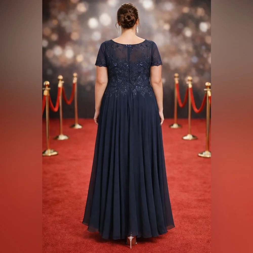 Nordstrom Navy Maxi Dress - Picture 2 of 10